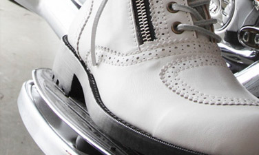 TOKYO Wheels/MaxFritz 白レザーブーツ
